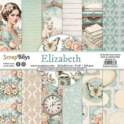 Scrapboys - Elizabeth - 8x8 Paper Pad