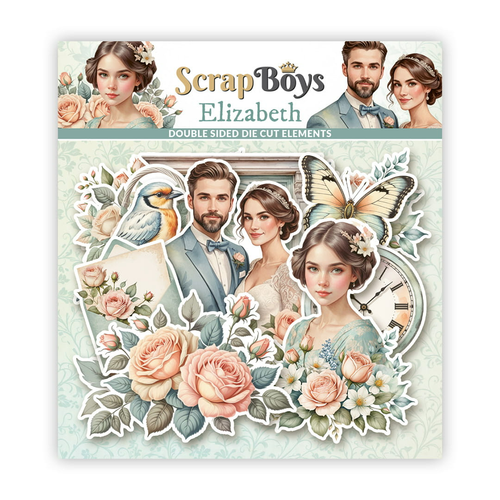 Scrapboys - Elizabeth - Die Cuts (47 Dbl Sided Pieces)
