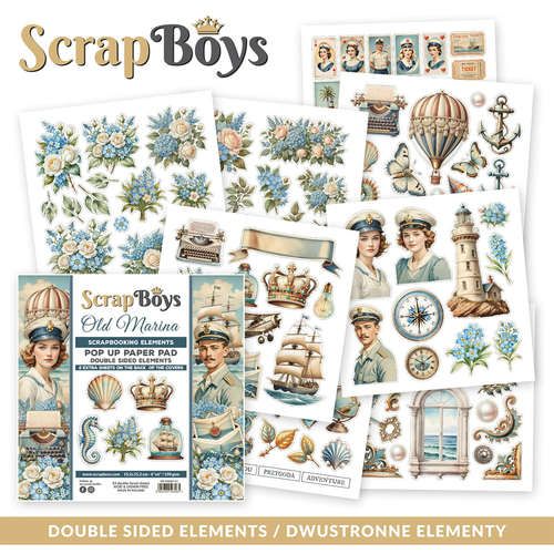 Scrapboys - Old Marina - 6x6 Pop Up (Fussy Cutting) Paper Pad
