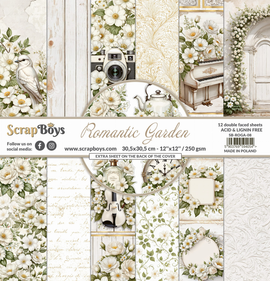 Scrapboys - Romantic Garden - 12x12 Paper Pad