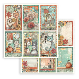 Stamperia - Furry Friends - 12x12 Paper "6 Cards"