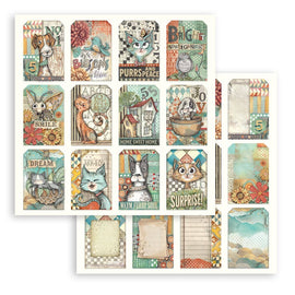 Stamperia - Furry Friends - 12x12 Paper "Tags"