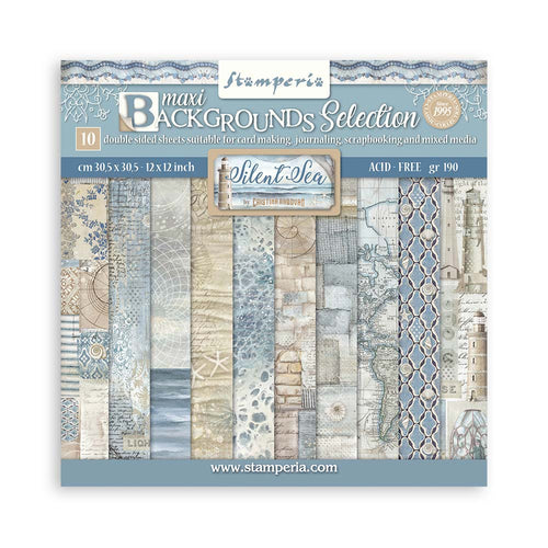 Stamperia - Silent Sea - 12x12 Paper Pack "Backgrounds"