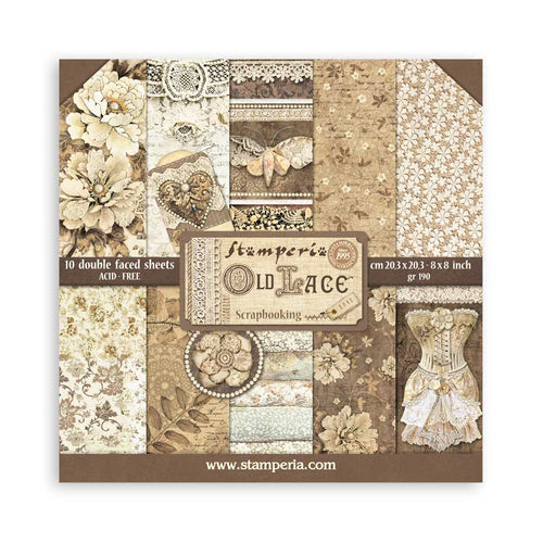 Stamperia - Old Lace - 8x8 Paper Pack