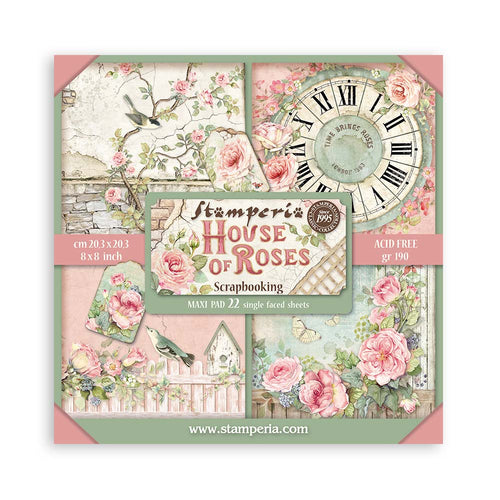 Stamperia - House of Roses - 8x8 Maxi Paper Pack (22 S/S)
