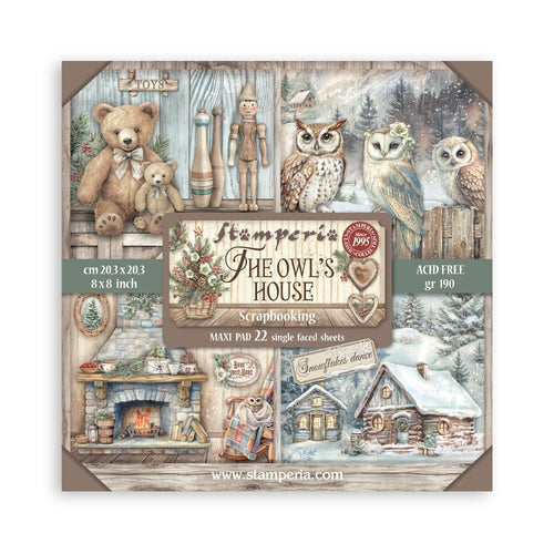 Stamperia - The Owl's House - 8x8 Maxi Paper Pack (22 S/S Sheets)