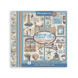 Stamperia - Silent Sea - 6.5" x 6.5" Sticker Sheets (4 Matt Sheets)