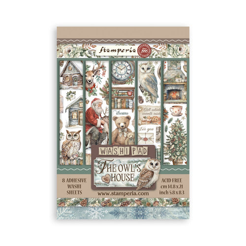 Stamperia - The Owl's House - Washi Pad (8 Sheets)