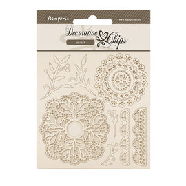 Stamperia - Timeless - Decorative Chips (14x14cm) - Lace