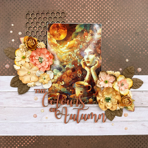The Colours of Autumn Layout by Lisa Ryder