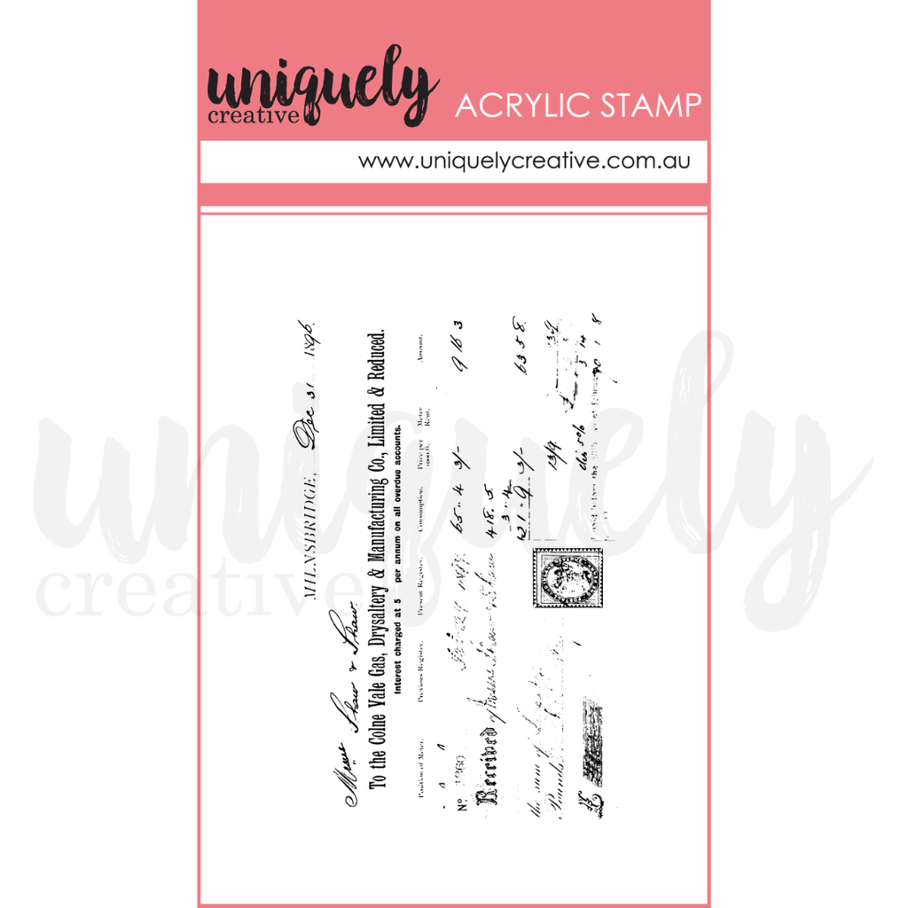 Uniquely Creative - Willow & Grace - Mini Acrylic Stamp - Vintage Rece ...