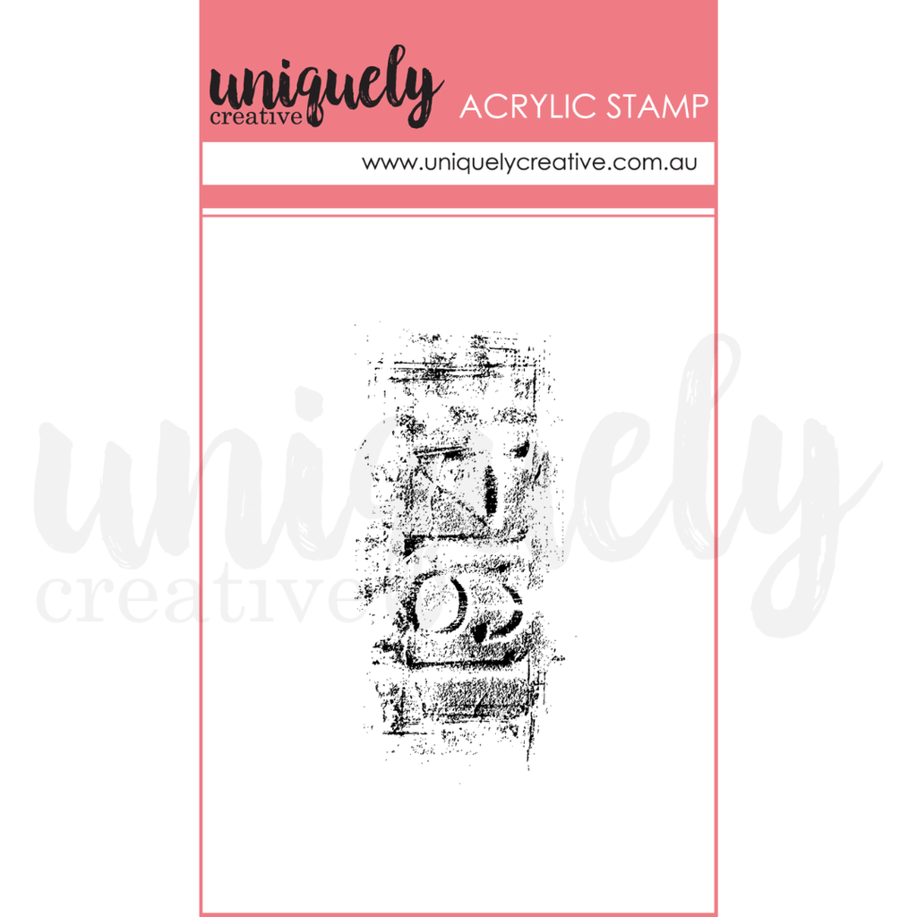 Uniquely Creative - Willow & Grace - Mini Acrylic Stamp - Vintage Numb ...