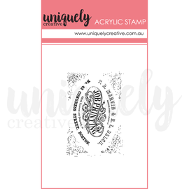 Uniquely Creative - Dear Diary - Mini Acrylic Stamp - Vintage Printer