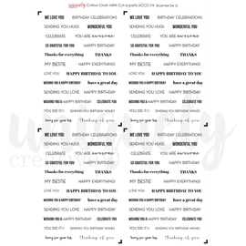 Uniquely Creative - Colour Crush - A4 Mini Cut-A-Part Sheet