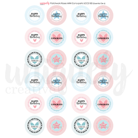 Uniquely Creative - Patchwork Roses - A4 Mini Cut-A-Part Sheet