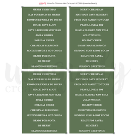 Uniquely Creative - Home For Christmas - A4 Mini Cut-A-Part Sheet