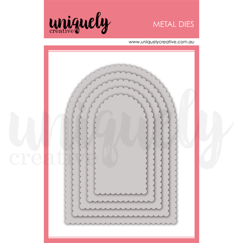 Uniquely Creative - Home For Christmas - Scalloped Arches Die Set (5pc)