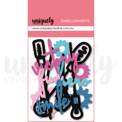 Uniquely Creative - Steampunk Graffiti - Acrylic Embellishments