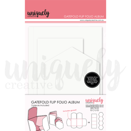 Uniquely Creative - Gatefold Flip Folio Album - White