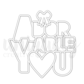 Uniquely Creative - Indigo Bloom - Overlay "Adorable You"
