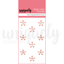 Uniquely Creative - Pearl Daisy Stickers - Pink