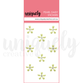 Uniquely Creative - Pearl Daisy Stickers - Green