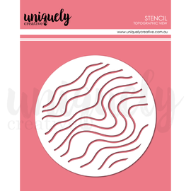 Uniquely Creative - Field Notes - Stencil "Topographic View"
