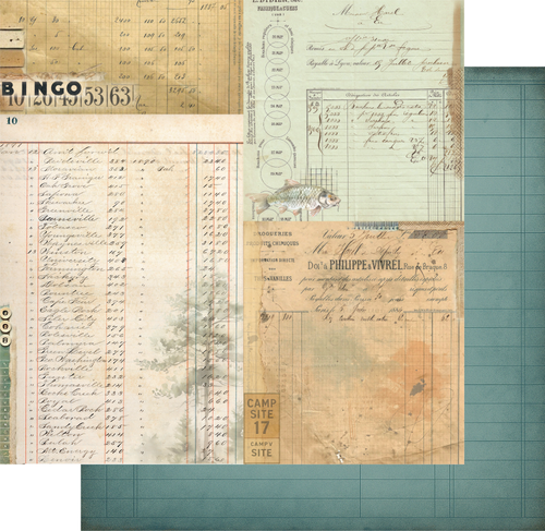 Uniquely Creative - Field Notes - 12x12 Pattern Paper "Pocket Notes"