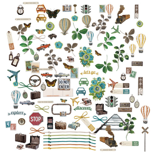 49 and Market - Wherever - MINI Laser Cut Elements (Ephemera)