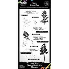 Arden Creative Studio - Maker Series - Clear Stamp Set - Makers Sentiment Clusters