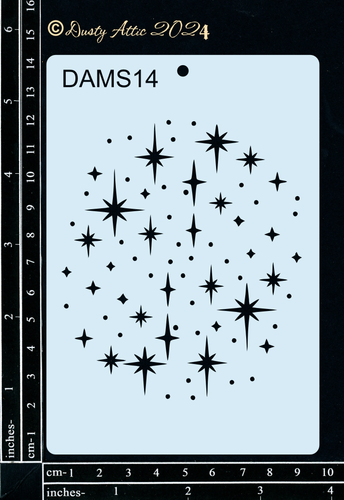 Dusty Attic - Mini Stencil #14 - Sparkle