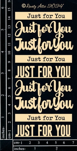 Dusty Attic - "Card Sentiments - Just For You"