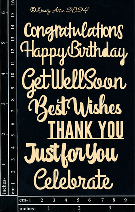 Dusty Attic - "Card Sentiments #11 - Mixed"