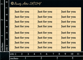 Dusty Attic - "Mini Card Sentiments - Just For You"