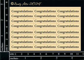 Dusty Attic - "Mini Card Sentiments - Congratulations"