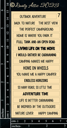 Dusty Attic - "Word Strips #7"