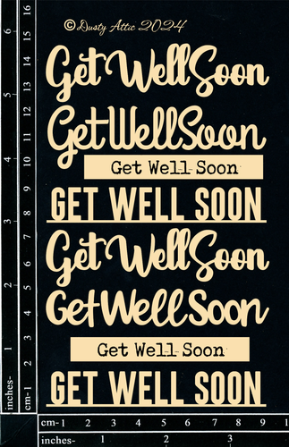Dusty Attic - "Card Sentiments - Get Well Soon"