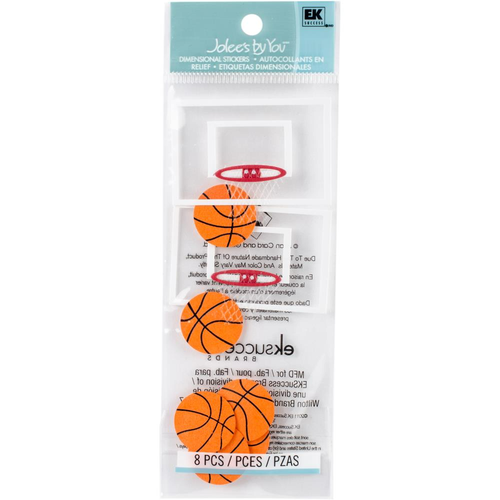 EK Success - Jolee's By You Dimensional Stickers - Basketball