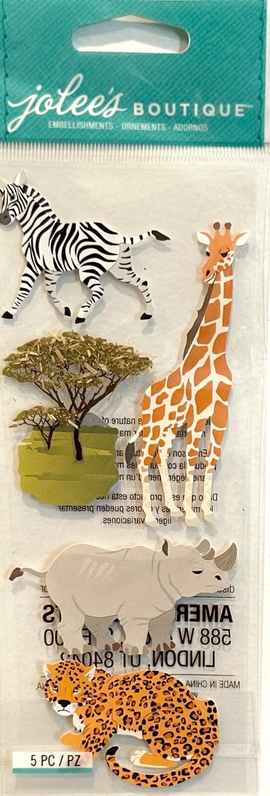 EK Success - Jolee's Boutique Stickers - Safari Animals