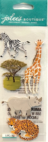 EK Success - Jolee's Boutique Stickers - Safari Animals