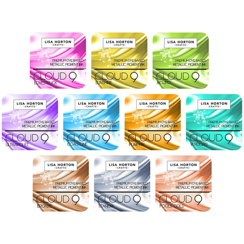 Lisa Horton Crafts - Cloud 9 - Metallic Pigment Ink Pads - I Want It All Set