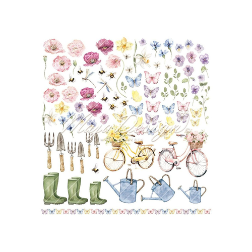 Maja Design - Spring Garden - 12x12 Paper "Fussy Cut Sheet"