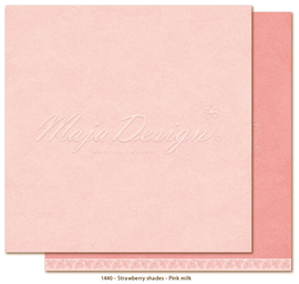 Maja Design - Monochromes - Strawberry Shades - 12x12 Paper "Pink Milk