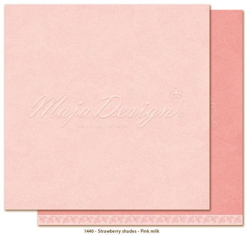 Maja Design - Monochromes - Strawberry Shades - 12x12 Paper "Pink Milk