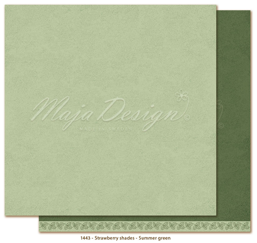 Maja Design - Monochromes - Strawberry Shades - 12x12 Paper "Summer Green"