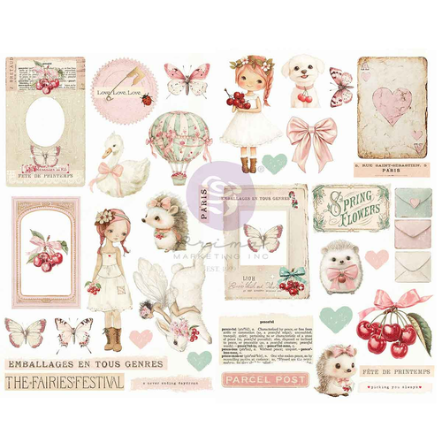 Prima Marketing - Cherry Sweet - Chipboard Stickers (41pcs)