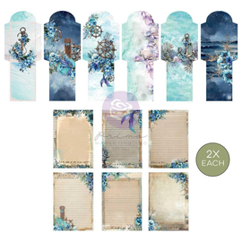 Prima Marketing - A Mermaids Tale - Stationery Pack (12 Postcards & 12 Envelopes)