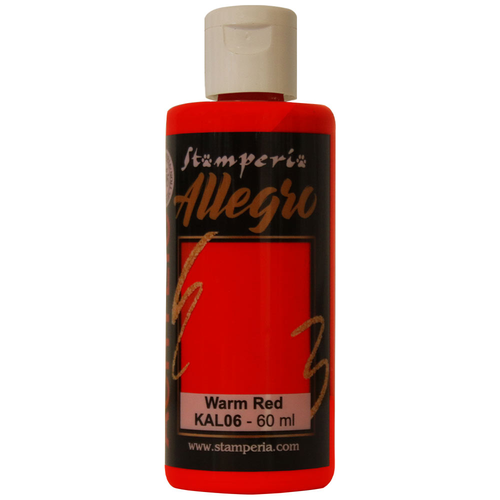 Stamperia - Allegro Paint - Warm Red 60ml