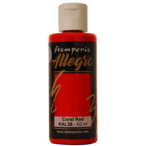 Stamperia - Allegro Paint - Coral Red 60ml