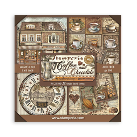 **Pre-Order** Stamperia - Coffee and Chocolate - 8x8 Maxi Paper Pack (22 S/S Sheets) (ETA Beg Nov 25)